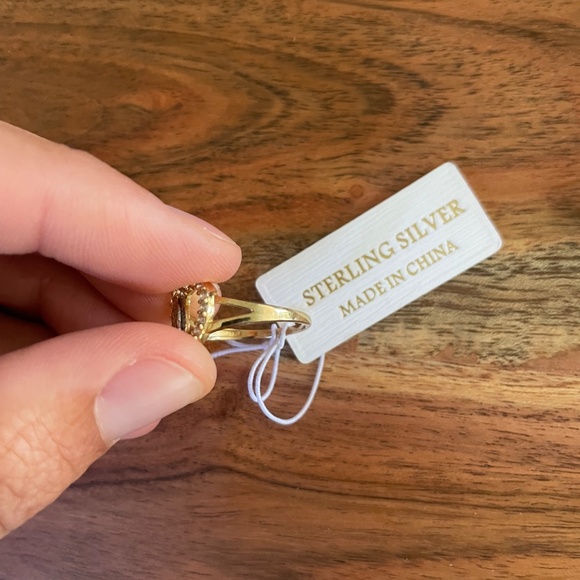 Gold Plated Sterling Rosary Ring - Picture 4 of 5